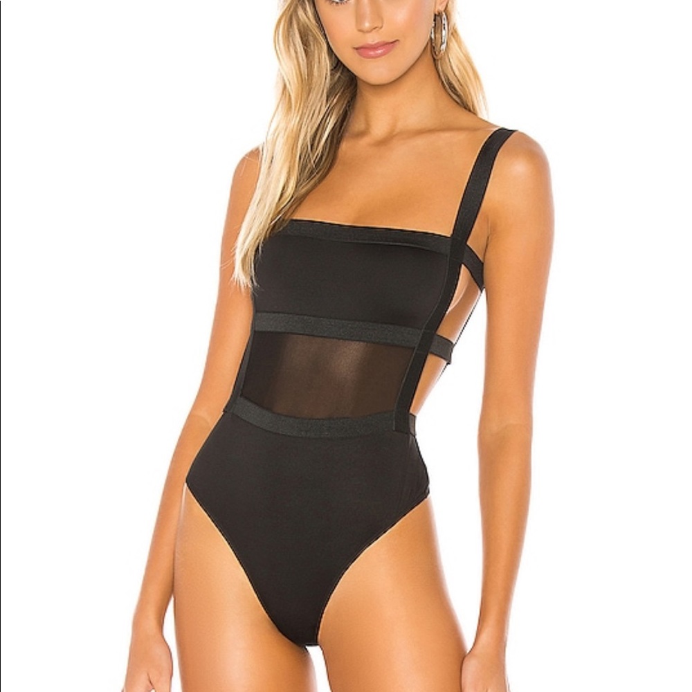 Super down Mesh, strappy body suit.